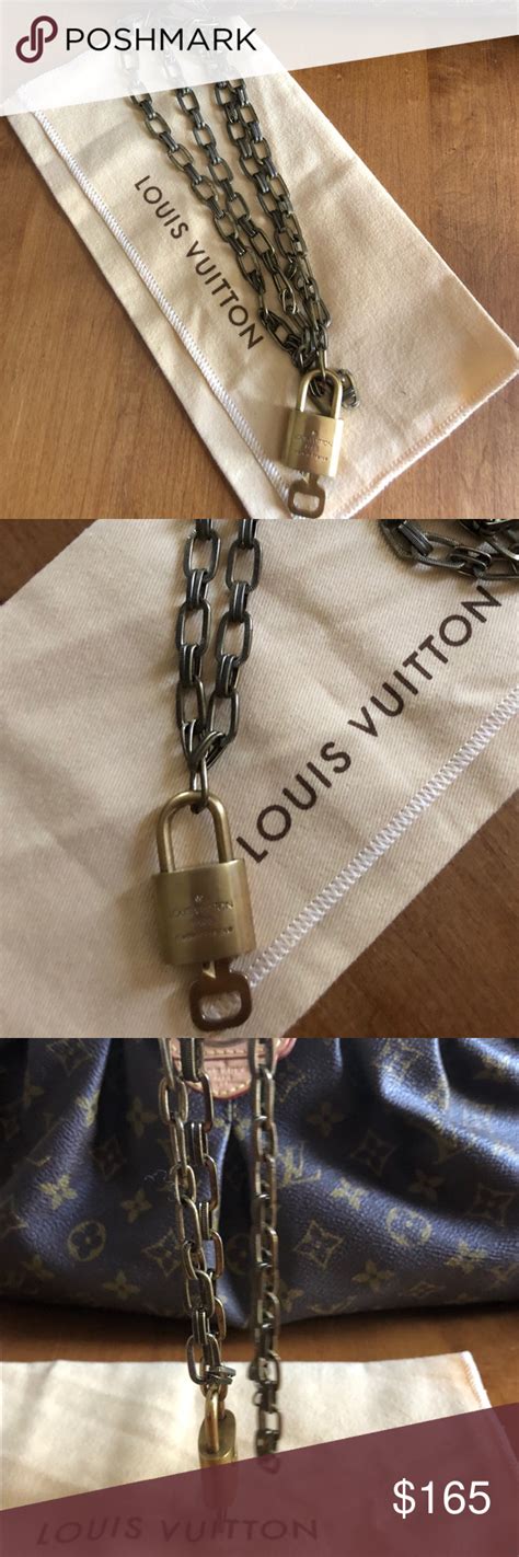 lv lock necklace dupe